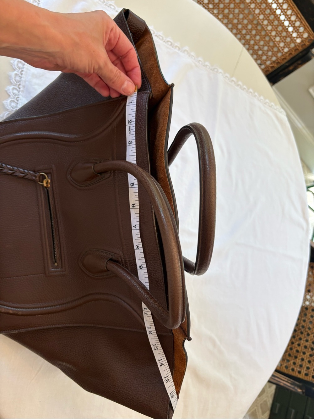 Celine Leather Luggage Phantom Medium - Picture 12 of 16